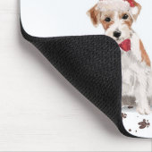 Wire Hazard Jack Russell Funny Kersthond Muismat (Hoek)