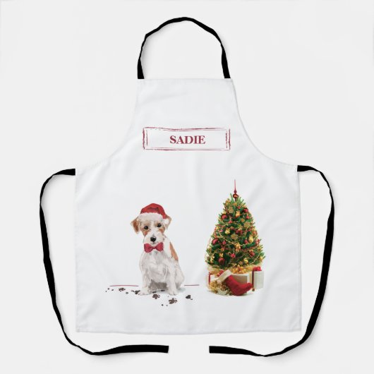 Wire Hazard Jack Russell Funny Kersthond Schort (Voorkant)