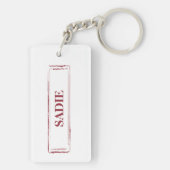 Wire Hazard Jack Russell Funny Kersthond Sleutelhanger (achterkant)