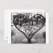 Wire Heart Briefkaart (Voorkant / Achterkant)