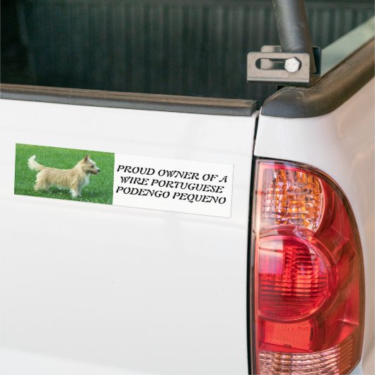 Wire Portugal Podengo Pequeno Bumpersticker (Op Truck)