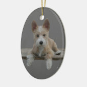 Wire Portugal Podengo Pequeno Keramisch Ornament (Links)