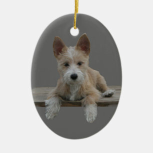 Wire Portugal Podengo Pequeno Keramisch Ornament