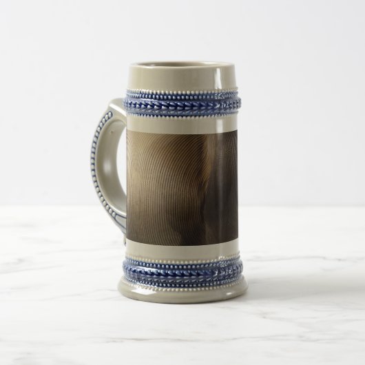 Wire Rope Gray/Blue 22 oz Stein Bierpul (Voorkant links)