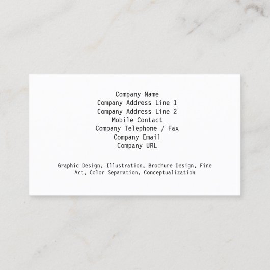 Wire Turquoise Wereldbol Americas Visitekaartje (Achterkant)