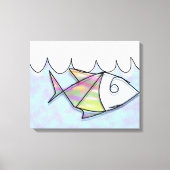 Wire vis canvas afdruk (Voorkant)