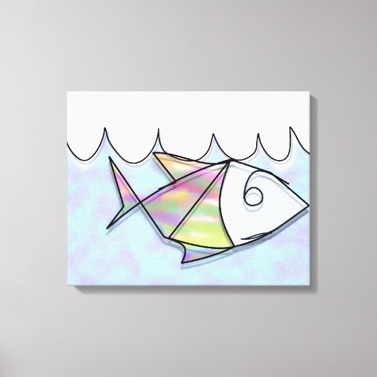 Wire vis canvas afdruk (Voorkant)
