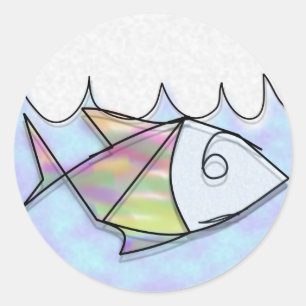 Wire vis ronde sticker