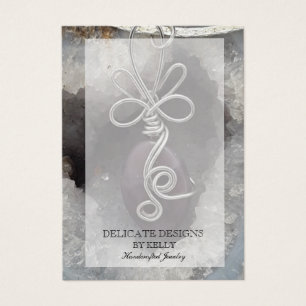 Wire Wrap Jewelry Designer die Kaarten voor displa Visitekaartje
