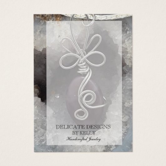 Wire Wrap Jewelry Designer die Kaarten voor displa Visitekaartje (Voorkant)