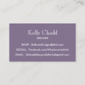 Wire Wrap Jewelry Designer Ketting Visitekaartje (Achterkant)