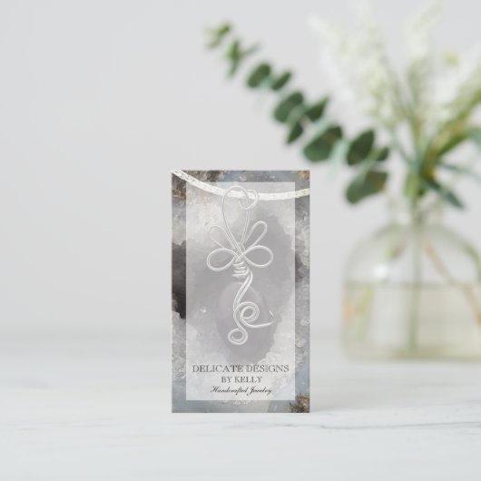 Wire Wrap Jewelry Designer Visitekaartje (Staand voorkant)