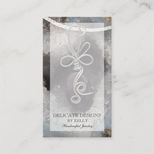Wire Wrap Jewelry Designer Visitekaartje (Voorkant)