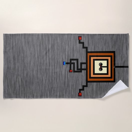 Wired Beach-handdoek Strandlaken (Voorkant)