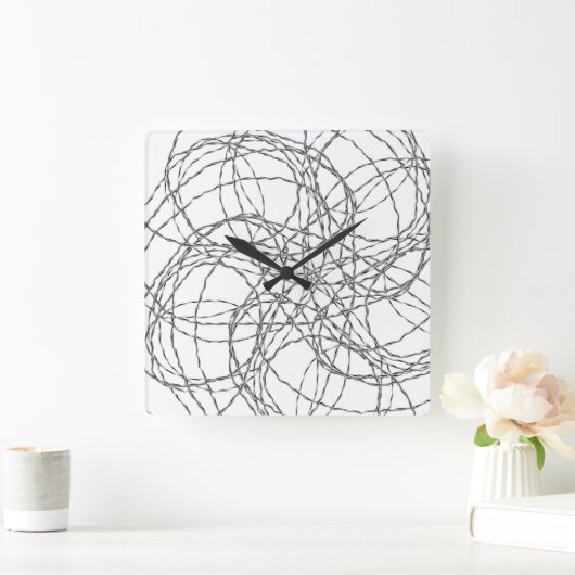 Wired Clock Vierkante Klok (Huis)
