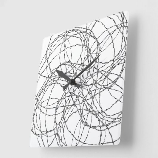 Wired Clock Vierkante Klok (Hoek)