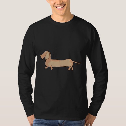 Wired Dachshund T-shirt (Voorkant)