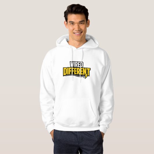 Wired Different Electrician Shirt Funny (Voorkant volledig)