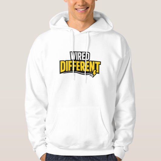 Wired Different Electrician Shirt Funny (Voorkant)