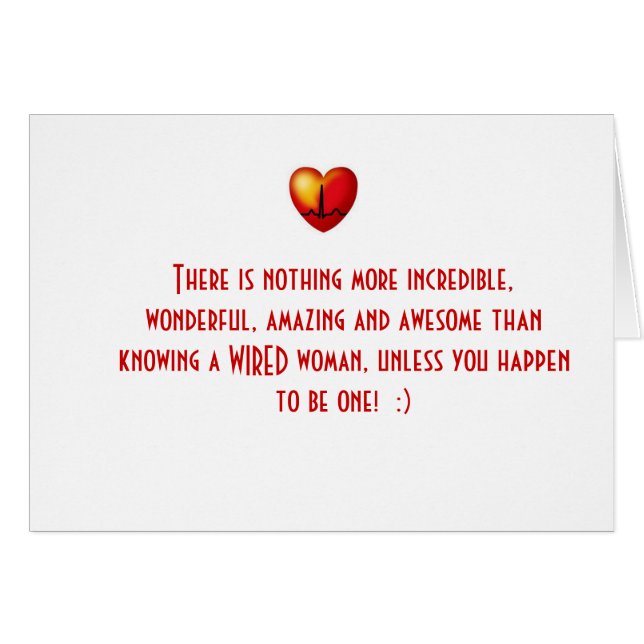 WIRED en geweldige kaart! (Voorkant Horizontaal)