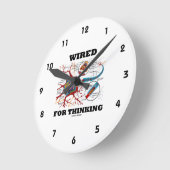 Wired For Thinking (Neuron Synapse) Ronde Klok (Hoek)