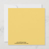 Wired Golden Cord Squared Pattern Gold On Black Kaart (Achterkant)