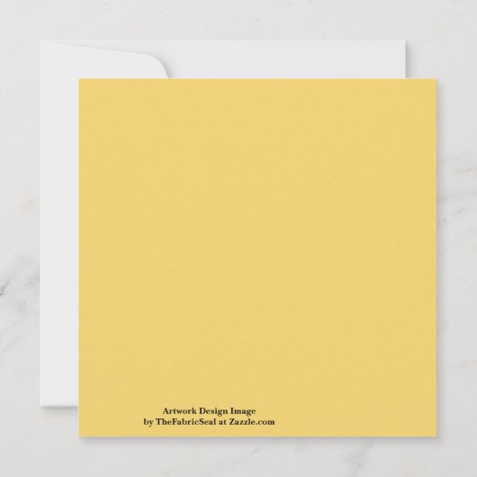 Wired Golden Cord Squared Pattern Gold On Black Kaart (Achterkant)