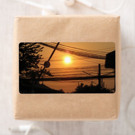 Wired Sunset ... Krung Thep, Thailand Etiket (Insitu)