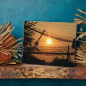 Wired Sunset ... Krung Thep, Thailand Fotoplaat (Zijkant)