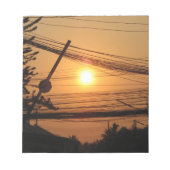Wired Sunset ... Krung Thep, Thailand Notitieblok (Voorkant)