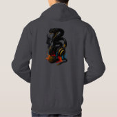 Wired Venom: het Hoodie-ontwerp van Basic Mannen Hoodie (Achterkant)