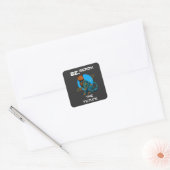 Wired voor morgen vierkante sticker (Envelop)