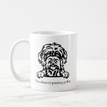 Wiredhaired wijzend griffon hond gepersonaliseerde