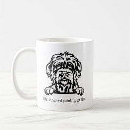 Wiredhaired wijzend griffon hond gepersonaliseerde koffiemok