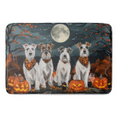 Wirefox Terrier Halloween Spooky Badmat (Voorkant)