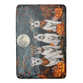 Wirefox Terrier Halloween Spooky Badmat (Voorkant Verticaal)