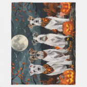 Wirefox Terrier Halloween Spooky Fleece Deken (Voorkant)