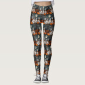 Wirefox Terrier Halloween Spooky Leggings (Voorkant)