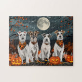 Wirefox Terrier Halloween Spooky Legpuzzel (Horizontaal)