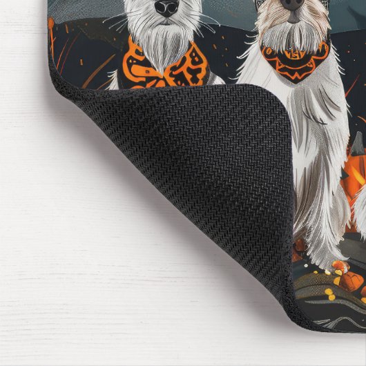Wirefox Terrier Halloween Spooky Muismat (Hoek)