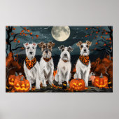 Wirefox Terrier Halloween Spooky Poster (Voorkant)