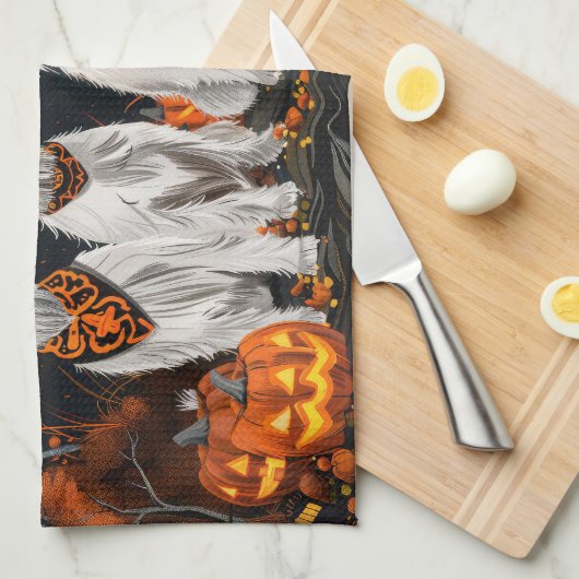 Wirefox Terrier Halloween Spooky Theedoek (Quarter Fold)