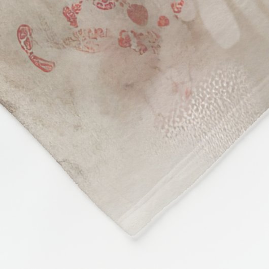 Wirefox Terrier Hond in Sneeuw Kerstmis Fleece Deken (Hoek)