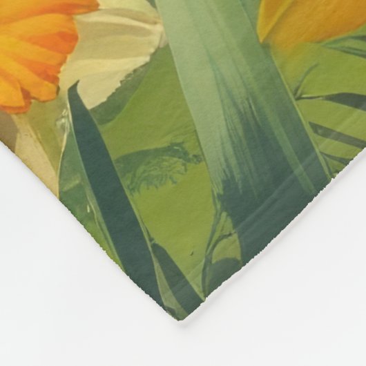 Wirefox Terrier Hond Spring Bloemen Schilderen Fleece Deken (Hoek)