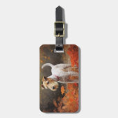 Wirefox Terrier in Herfst laat Herfst Inspire Bagagelabel (Voorkant verticaal)