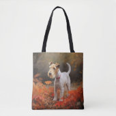 Wirefox Terrier in Herfst laat Herfst Inspire Tote Bag (Voorkant)