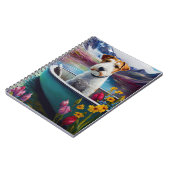 Wirefox Terrier op een peddel: Een Schilderachtig  Notitieboek (Linkerzijde)