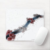 Wireframe microscopisch uitzicht van candida albic muismat (Met muis)