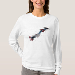 Wireframe microscopisch uitzicht van candida albic t-shirt