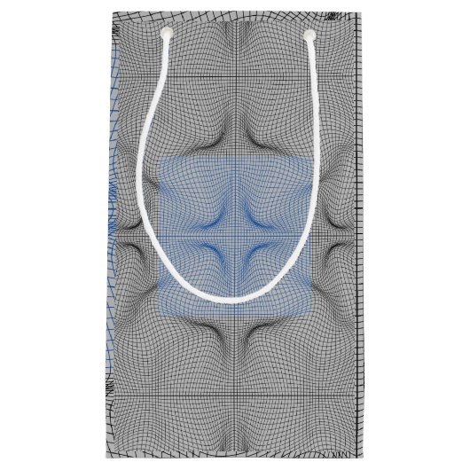 Wireframe patroon 08.B LGrey BG Klein Cadeauzakje (Voorkant)